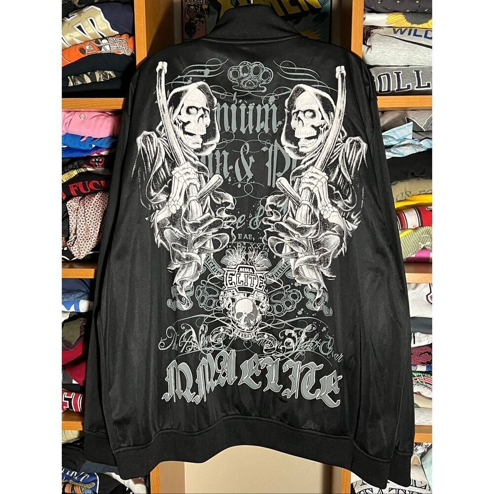 Y2K MMA Elite Goth Grunge Full Zip Jacket XL